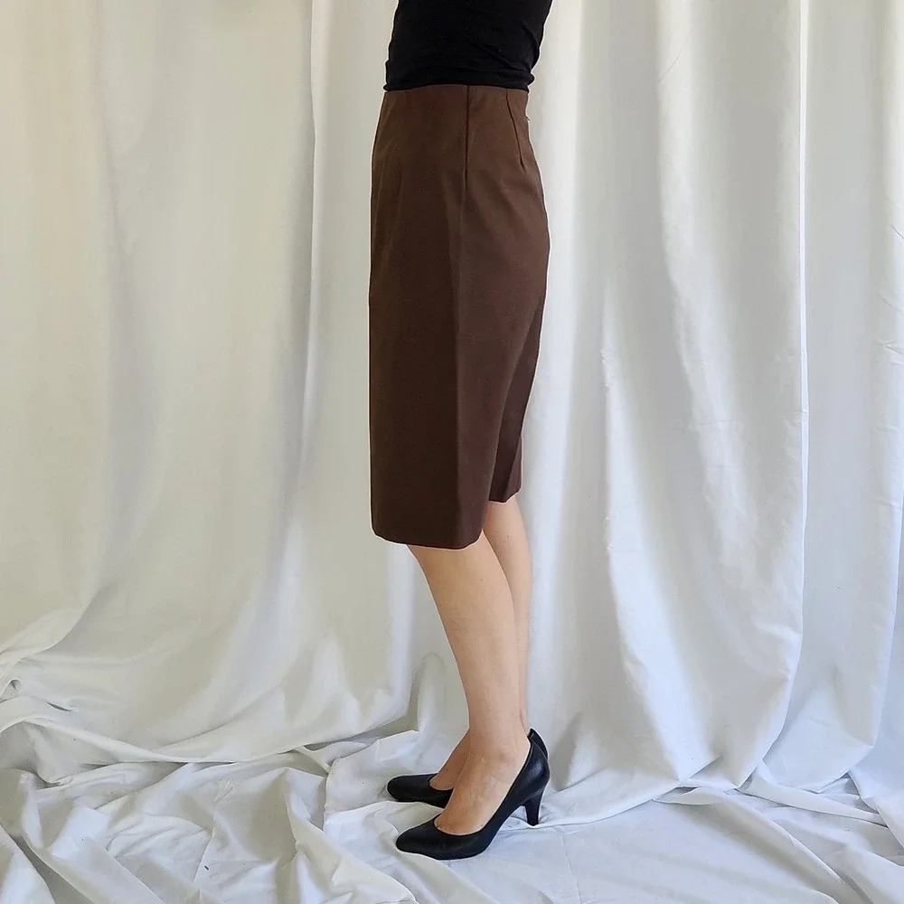 60s Brown Home‎ Made Skirt